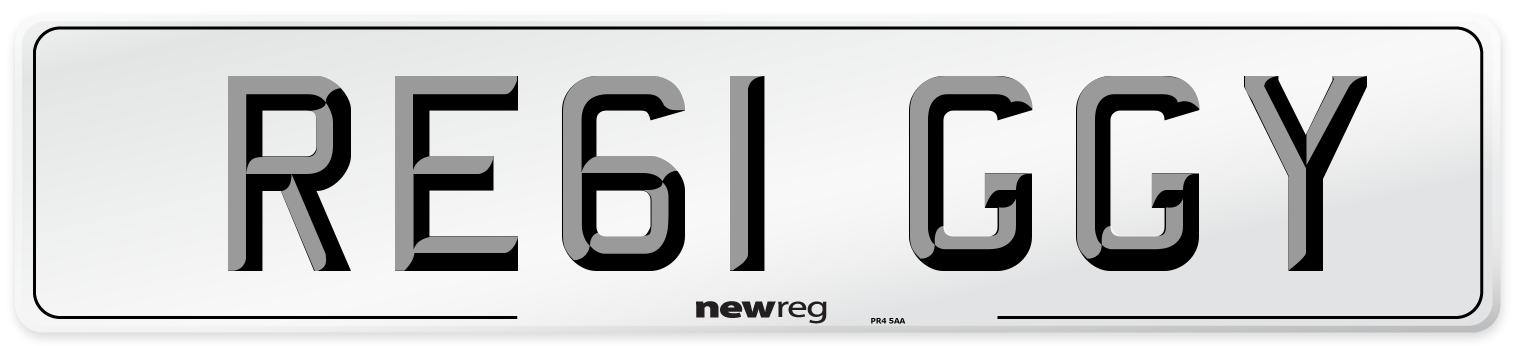 RE61 GGY Number Plate from New Reg